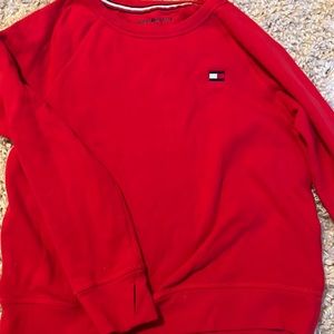 Tommy Hilfiger, red crewneck, size small